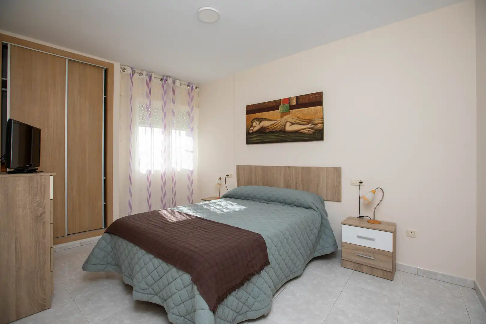 Dormitori de Apartament en venda en Sanxenxo amb Calefacció, Terrassa i Moblat