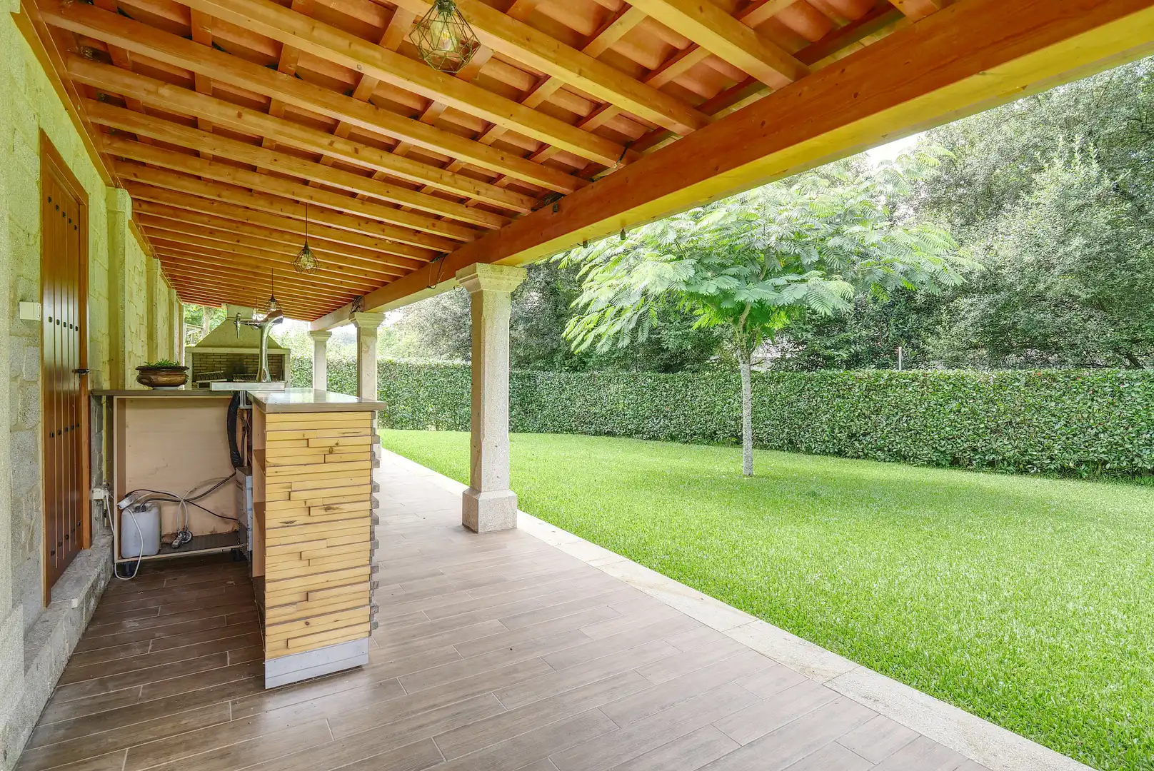 Jardín de Casa o chalet en venta en Lousame con Aire acondicionado, Calefacción y Jardín privado