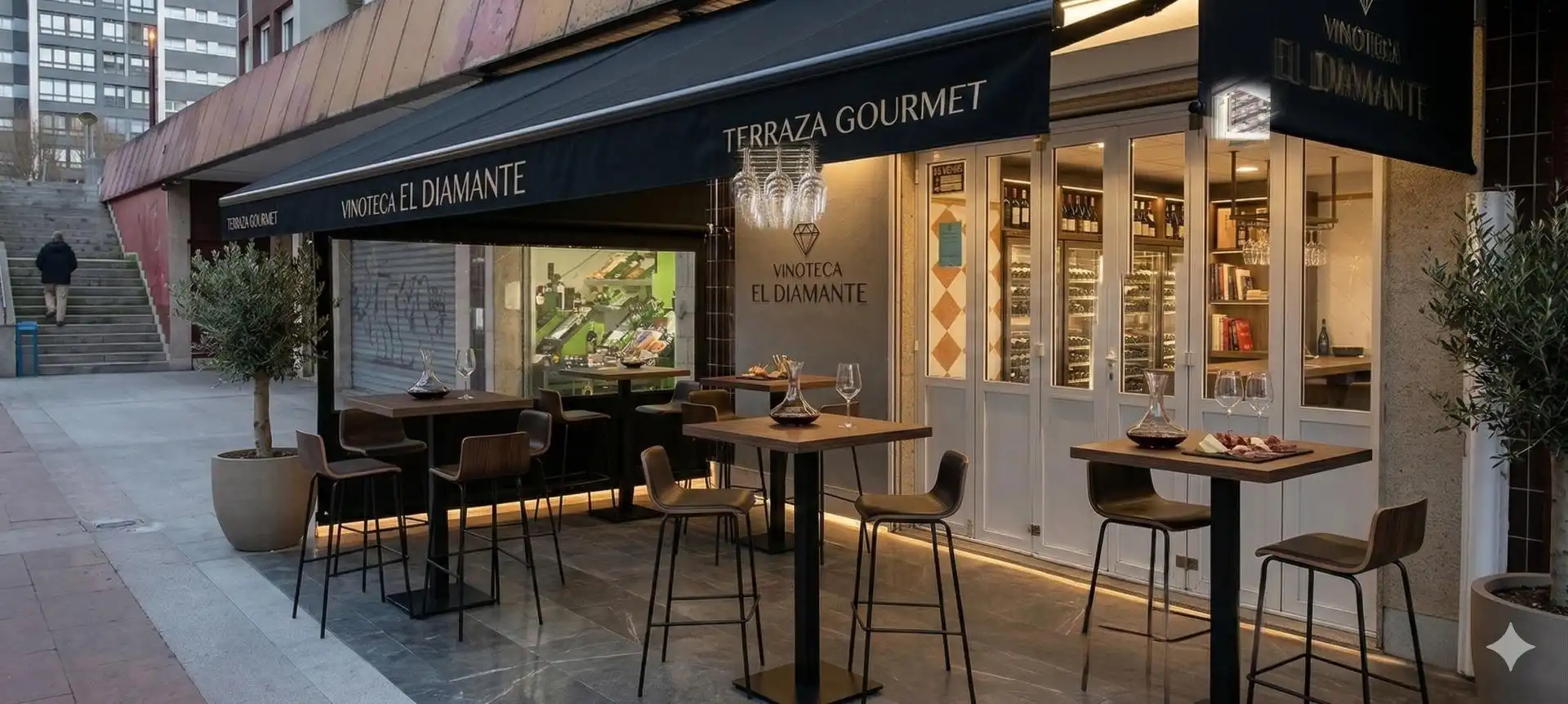 Terrace of Commercial properties for sale in Vigo 
