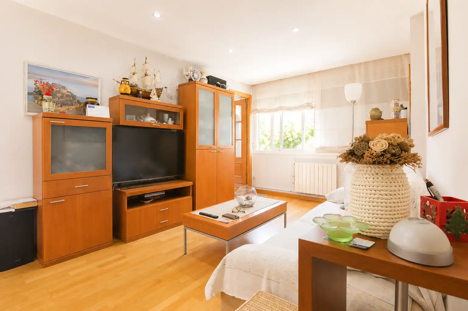 Sala de estar de Ático en venta en Santa Coloma de Gramenet con Aire acondicionado, Calefacción y Terraza