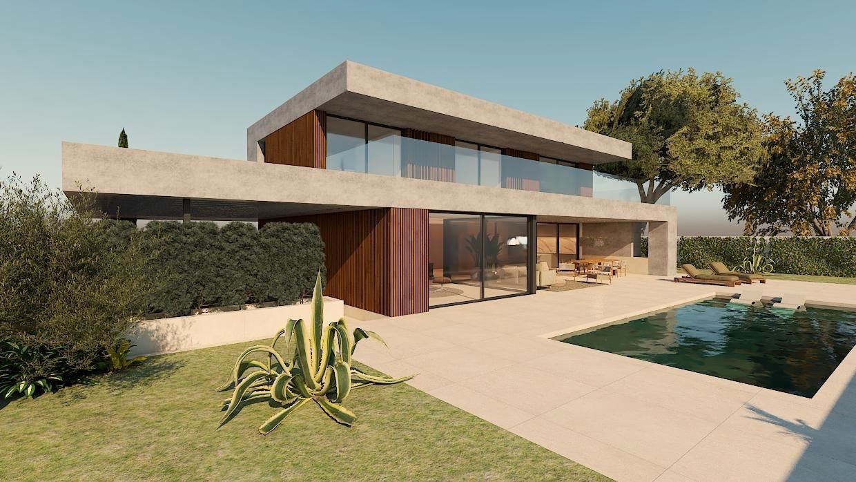 Vista exterior de Residencial en venda en Boadilla del Monte