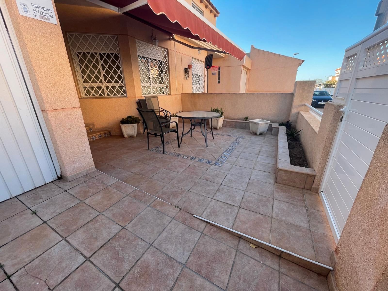 Terrassa de Casa adosada en venda en Cartagena amb Aire condicionat, Calefacció i Jardí privat