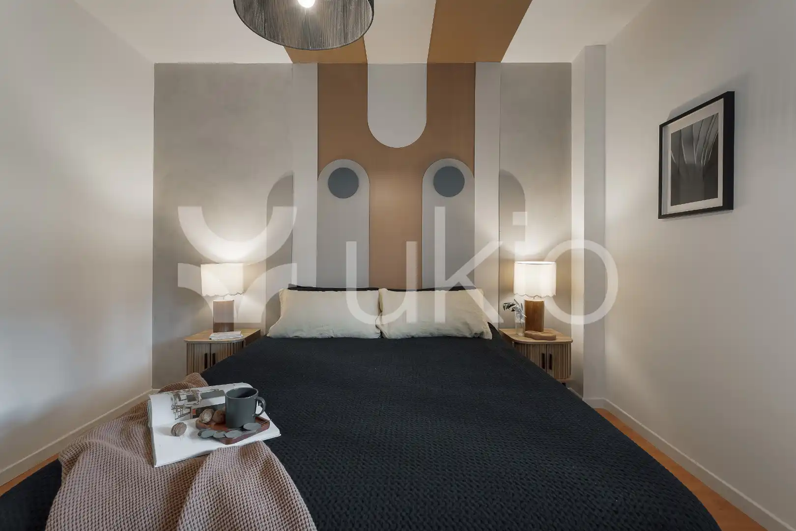 Dormitori de Apartament de lloguer en Madrid amb Aire condicionat, Calefacció i Terrassa