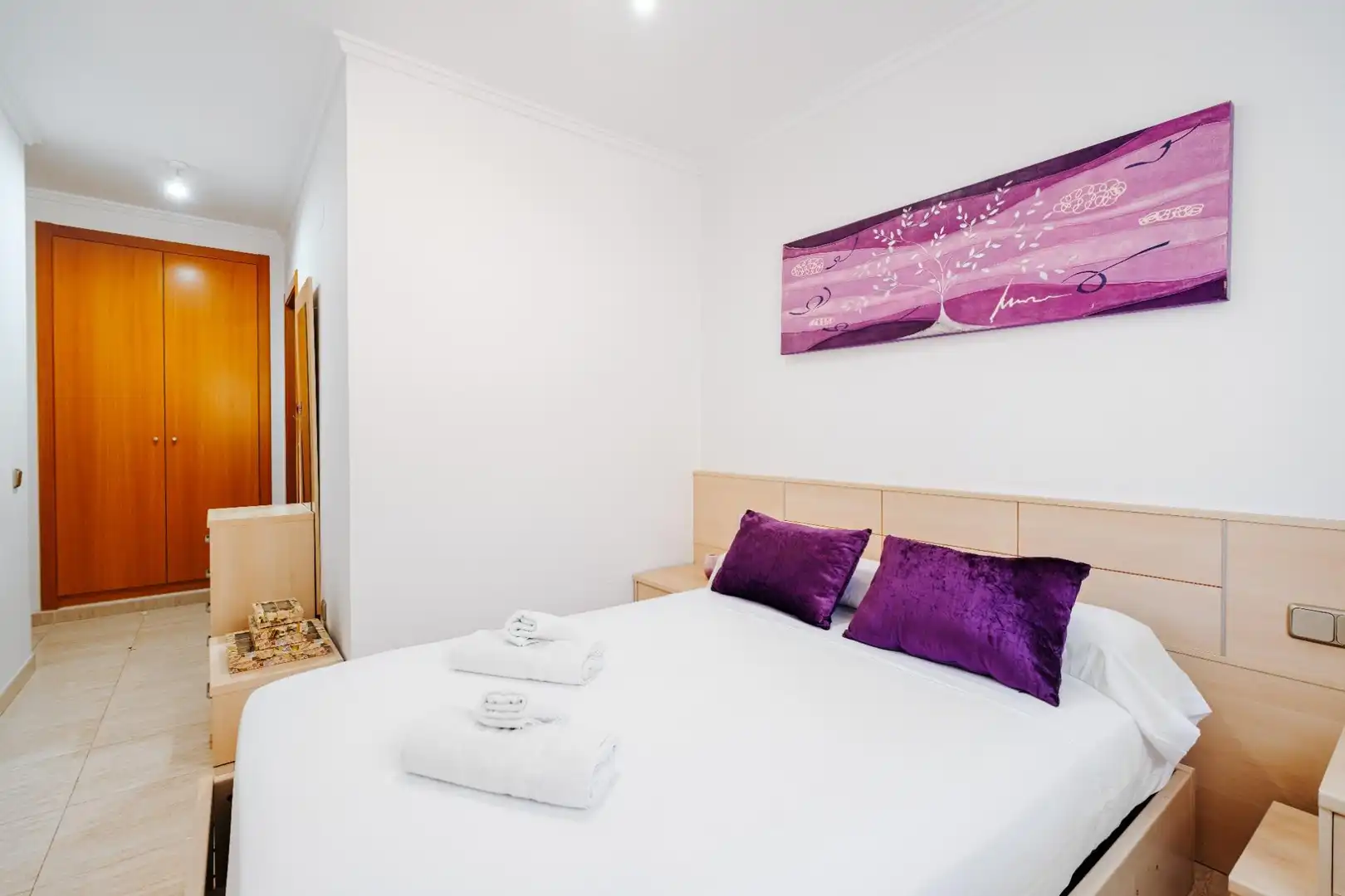Dormitori de Apartament de lloguer en Villajoyosa / La Vila Joiosa amb Aire condicionat, Calefacció i Jardí privat