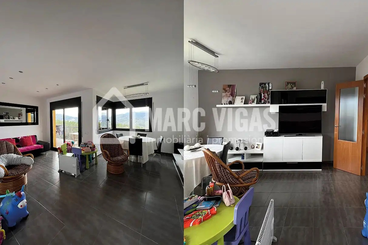 Sala de estar de Casa o chalet en venta en Arbúcies con Calefacción, Jardín privado y Terraza