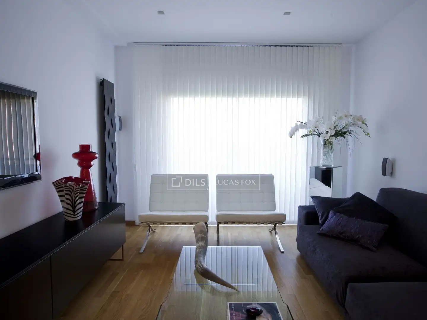 Living room of Flat for sale in Sant Just Desvern  with Air Conditioner, Heating and Parquet flooring