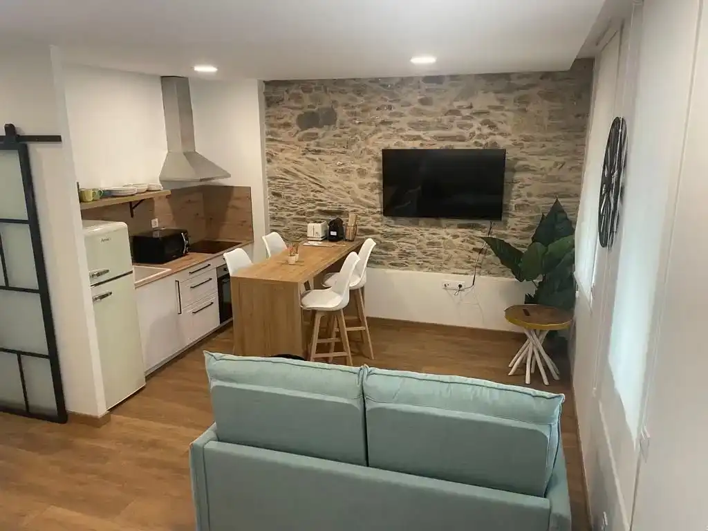 Sala de estar de Estudio de alquiler en Ferrol
