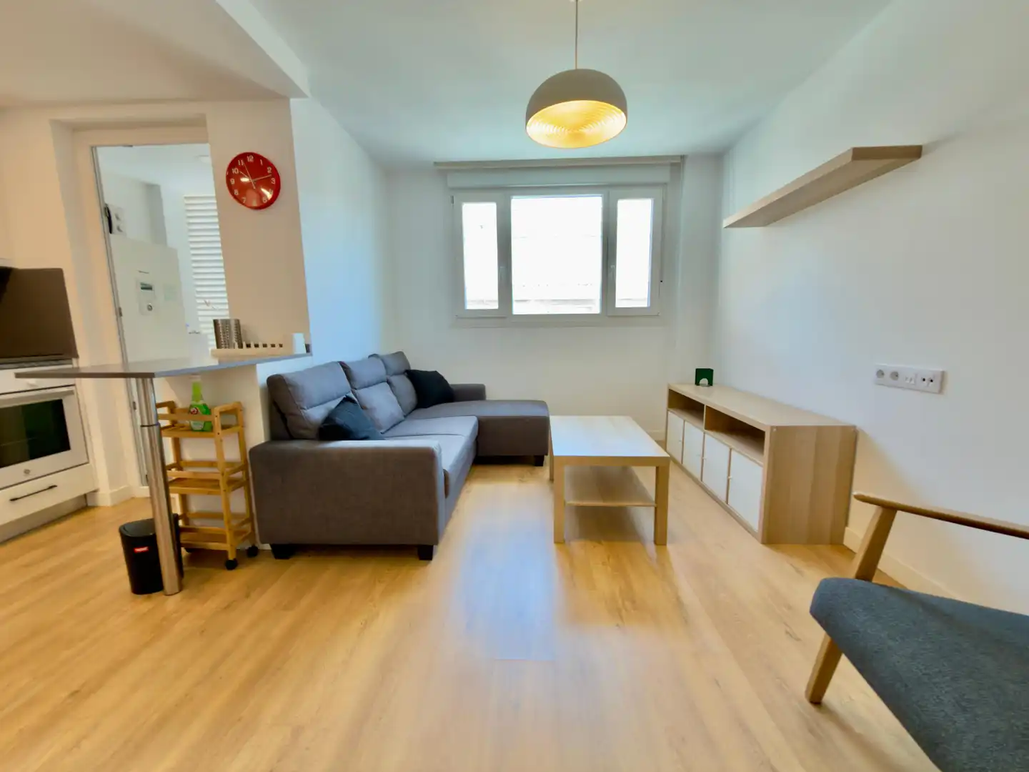 Sala de estar de Piso de alquiler en Madrid con Aire acondicionado, Calefacción y Amueblado