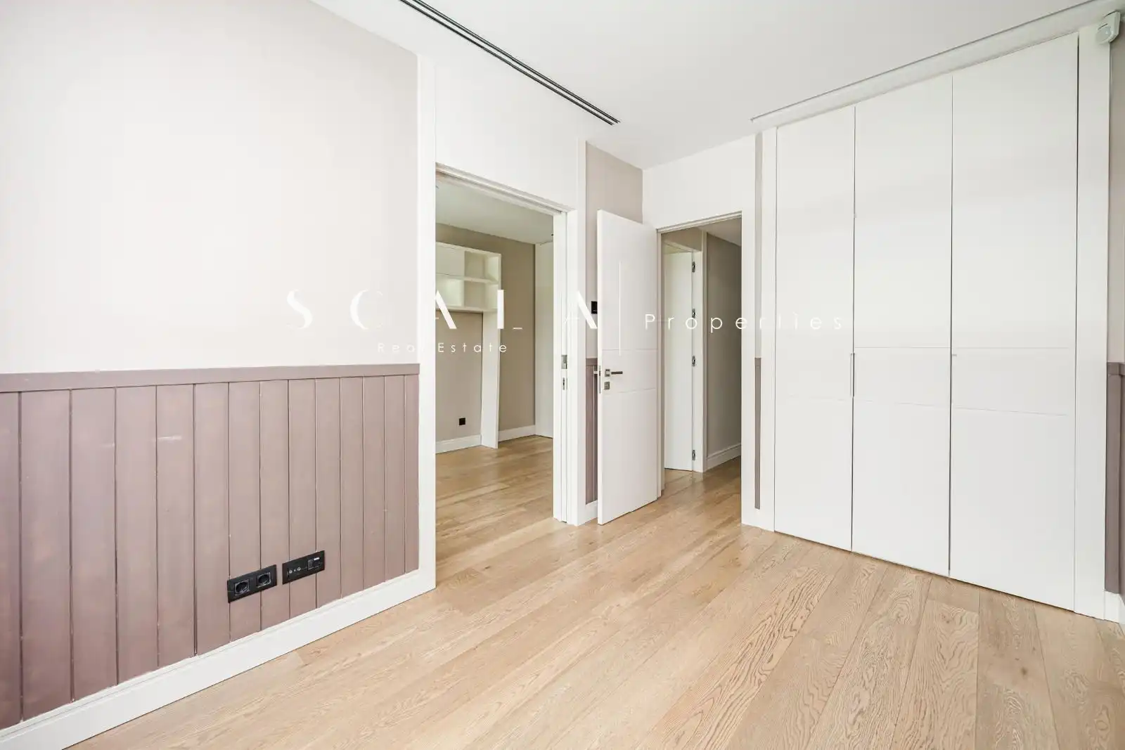 Schlafzimmer von Wohnung zur Miete in Madrid mit Klimaanlage, Heizung und Privatgarten