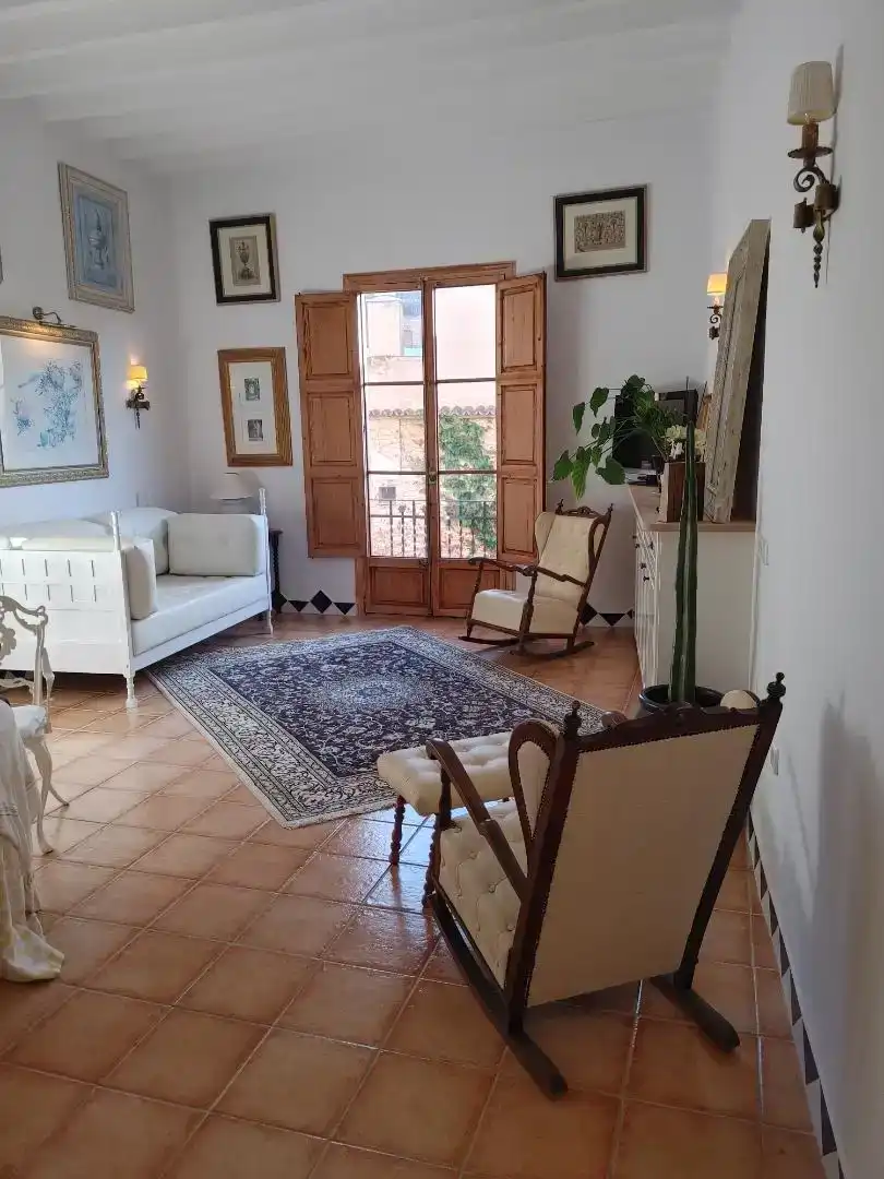 Wohnzimmer von Wohnung zur Miete in  Palma de Mallorca mit Möbliert, Waschmaschine und Fernseher