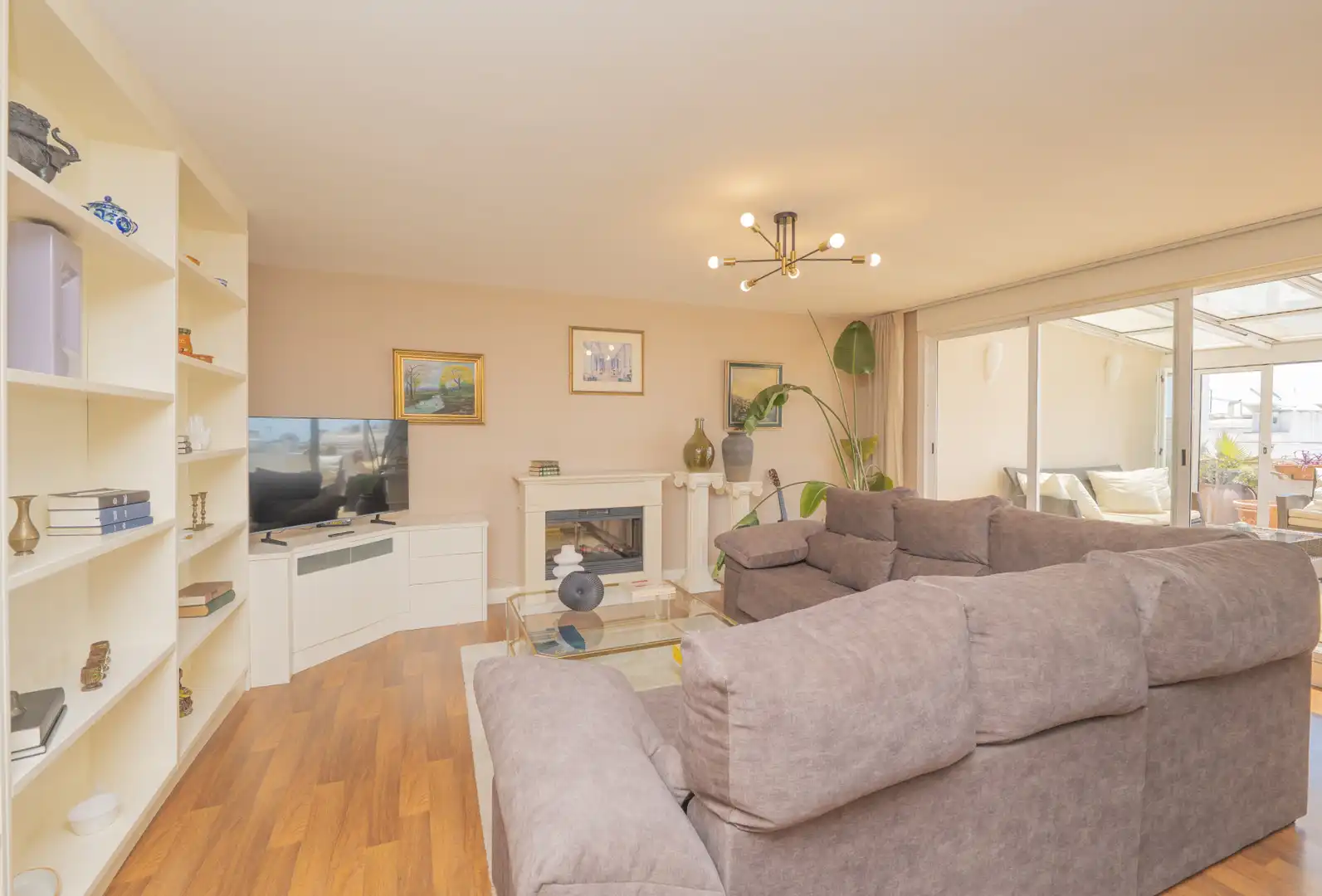 Sala de estar de Ático en venta en Torremolinos con Aire acondicionado, Calefacción y Terraza