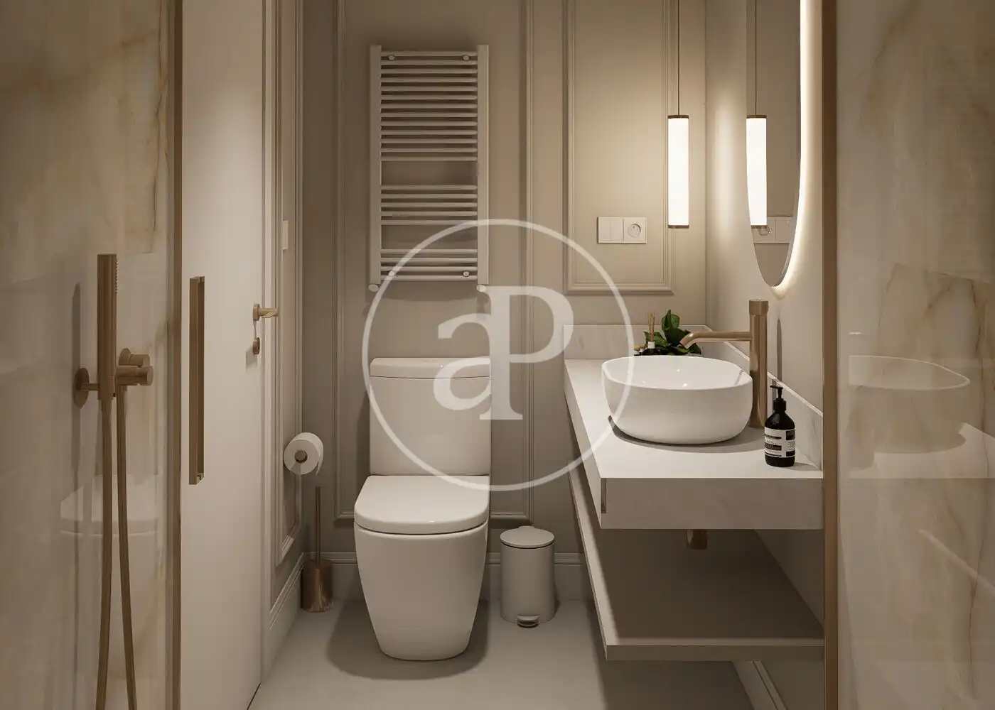 Bathroom of Flat for sale in Madrid  with Air Conditioner, Heating and Terrace