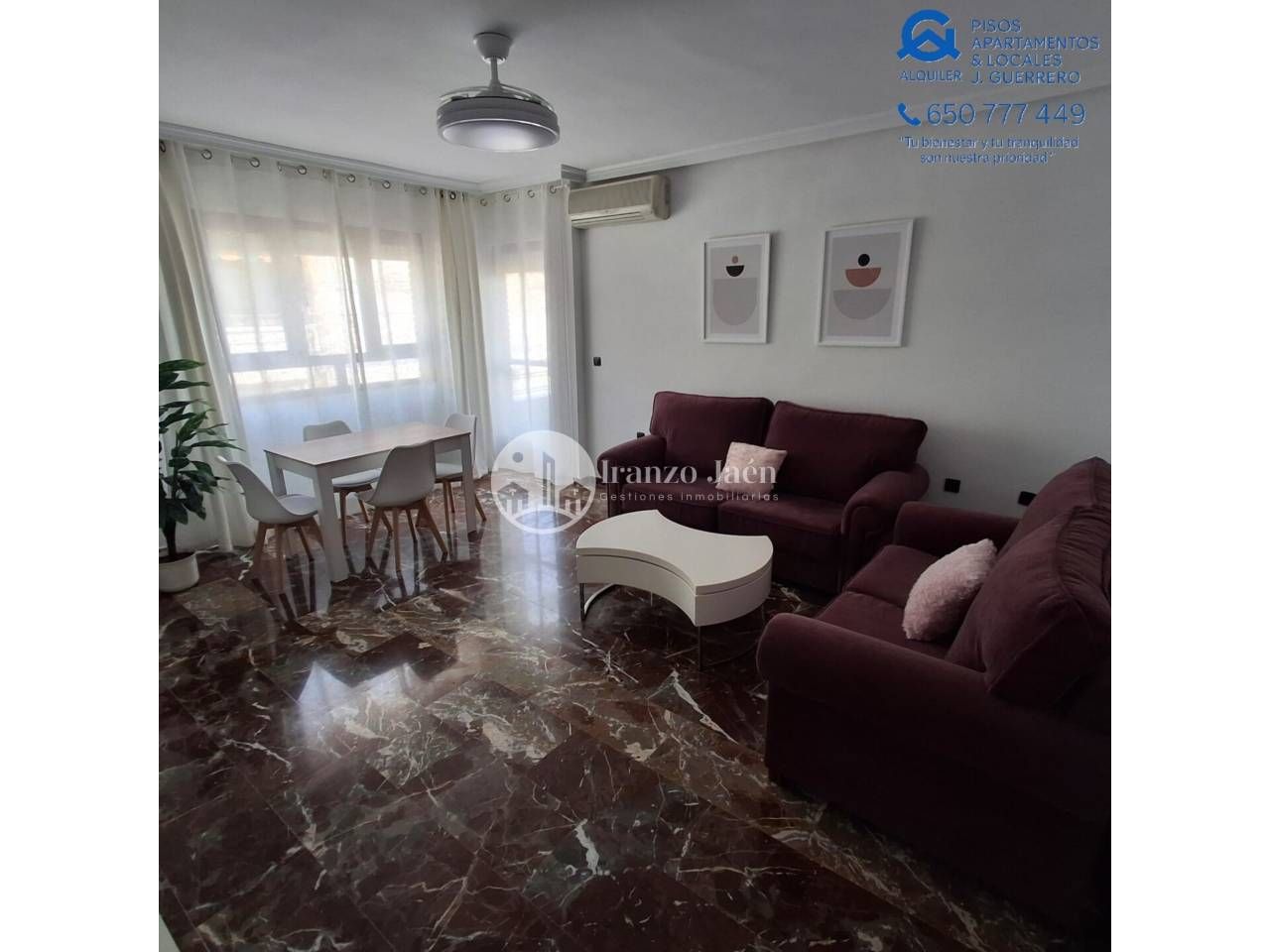 Living room of Flat to rent in  Jaén Capital  with Air Conditioner and Furnished
