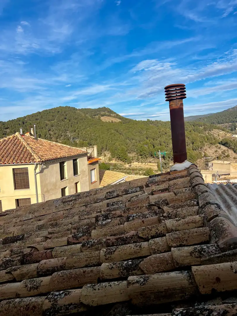 Vista exterior de Finca rústica en venta en Biar con Calefacción, Terraza y Trastero
