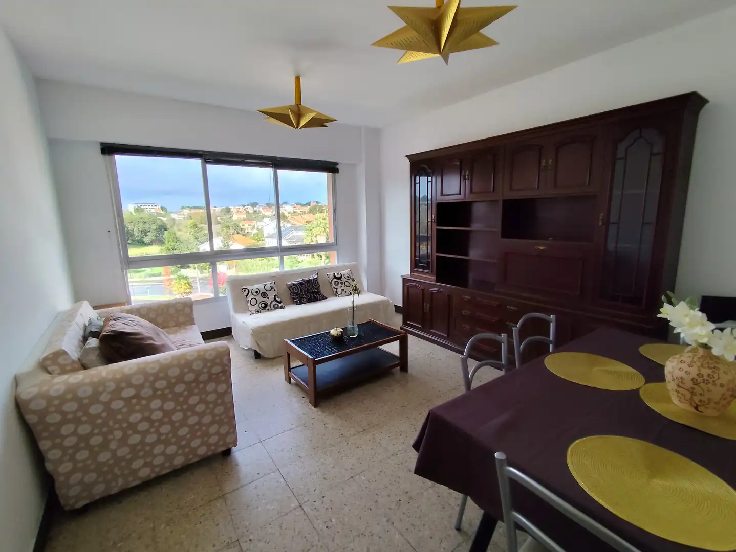 Living room of Flat for sale in Oleiros  with Furnished