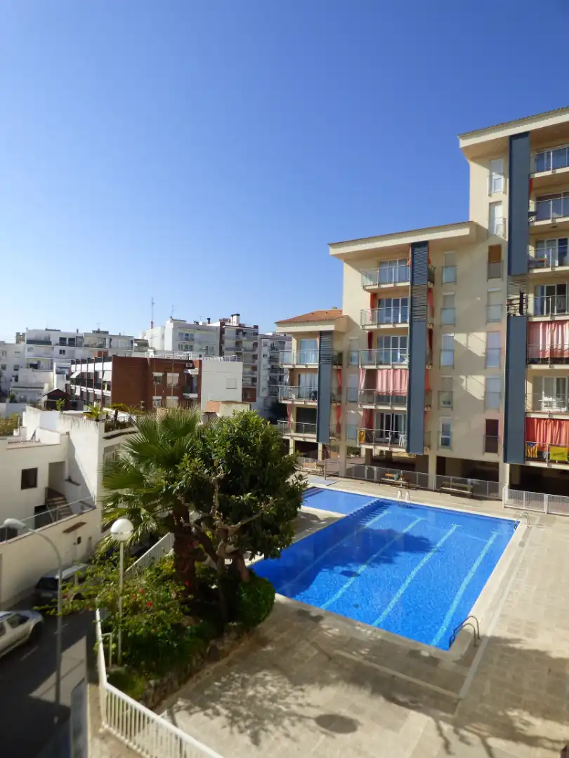 Swimming pool of Apartments for rent in Sant Pol de Mar  with Air Conditioner, Parquet flooring and Terrace