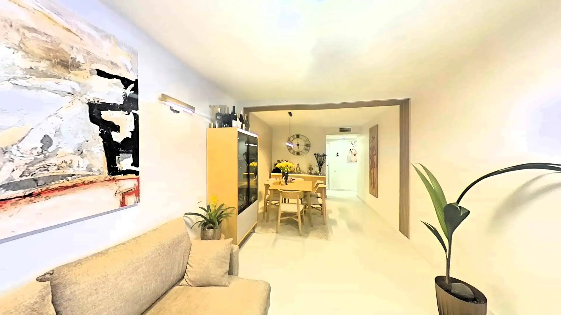 Sala d'estar de Apartament en venda en San Pedro del Pinatar amb Aire condicionat, Moblat i Balcó