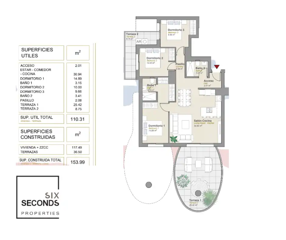 Apartamento con piscina en venta en Playa Arenal - Bol, imagen 2