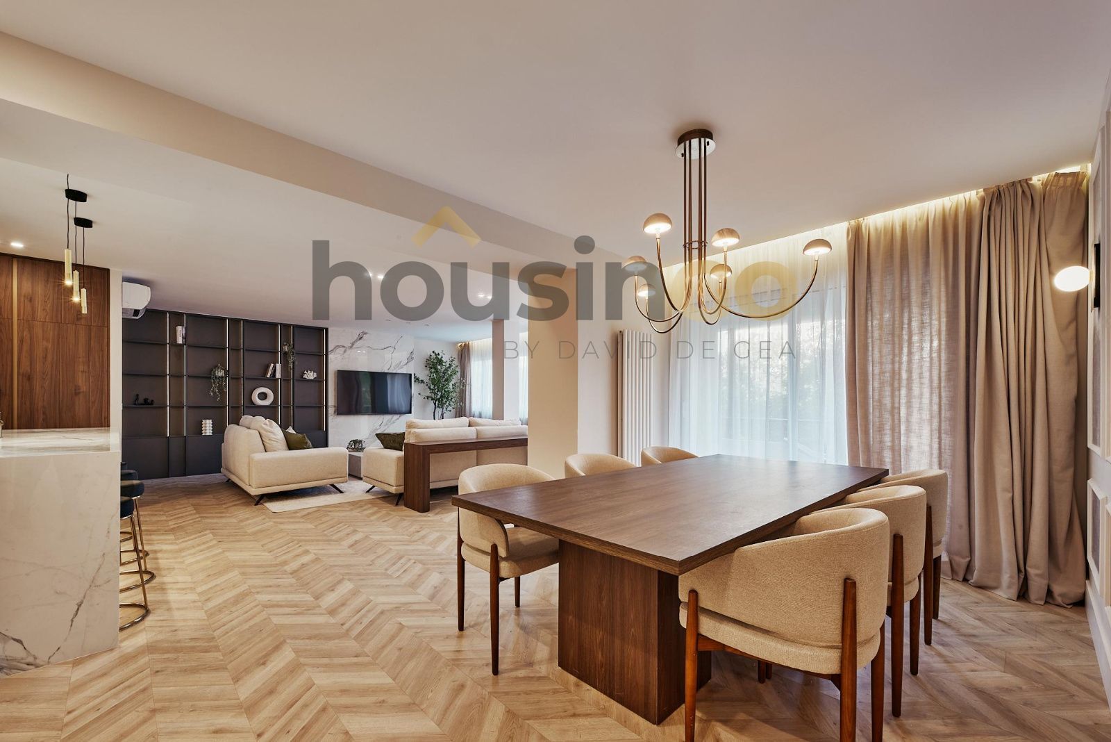 Living room of Flat for sale in  Madrid Capital  with Air Conditioner, Heating and Terrace