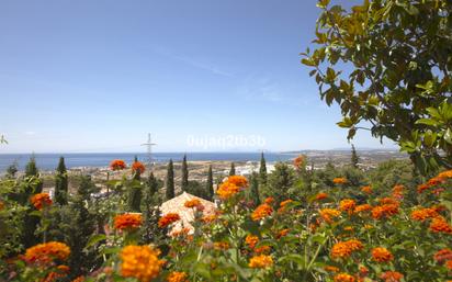 Vista exterior de Casa o xalet en venda en Estepona amb Aire condicionat, Jardí privat i Terrassa