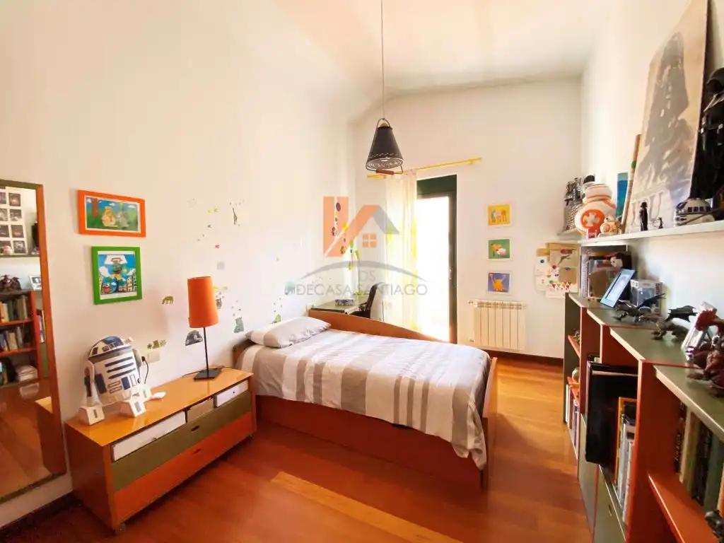 Habitación de Casa o chalet en venta en Teo con Jardín privado, Terraza y Piscina