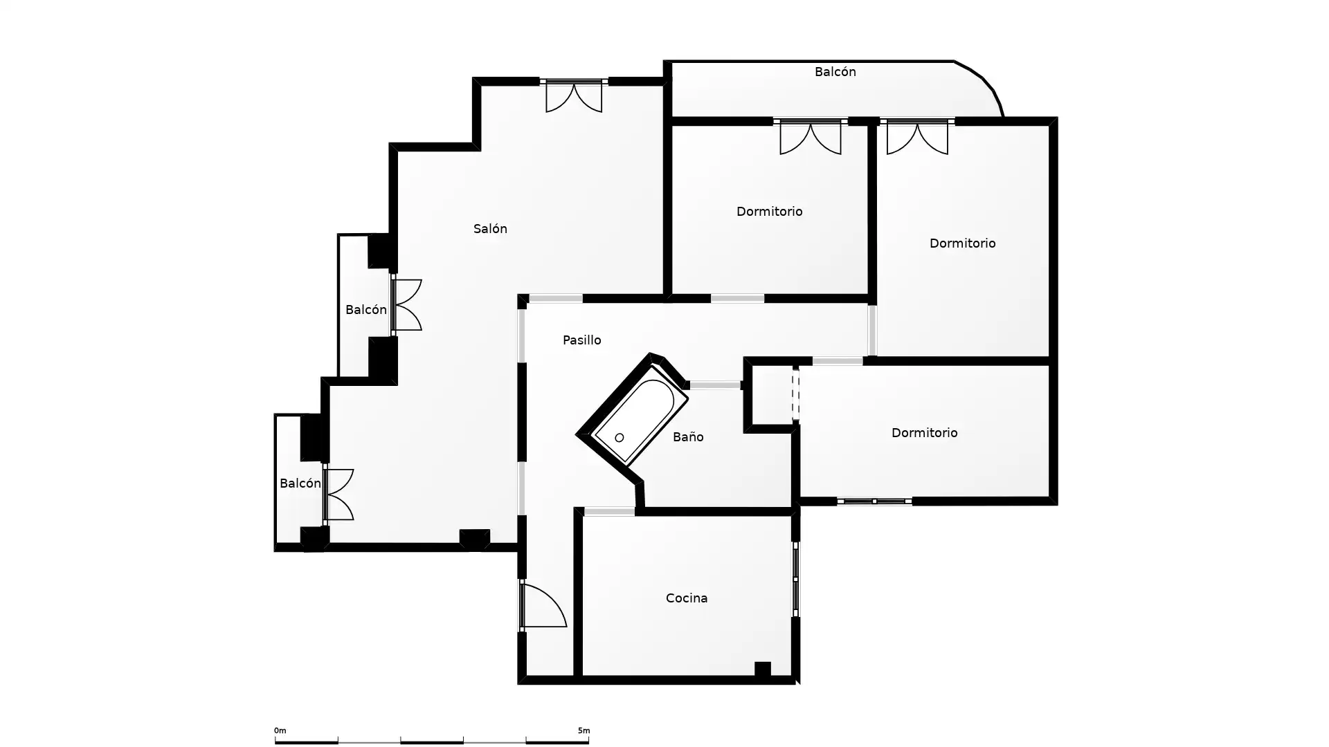 Wohnung zum Verkauf in Fuente de Cantos mit Balkon