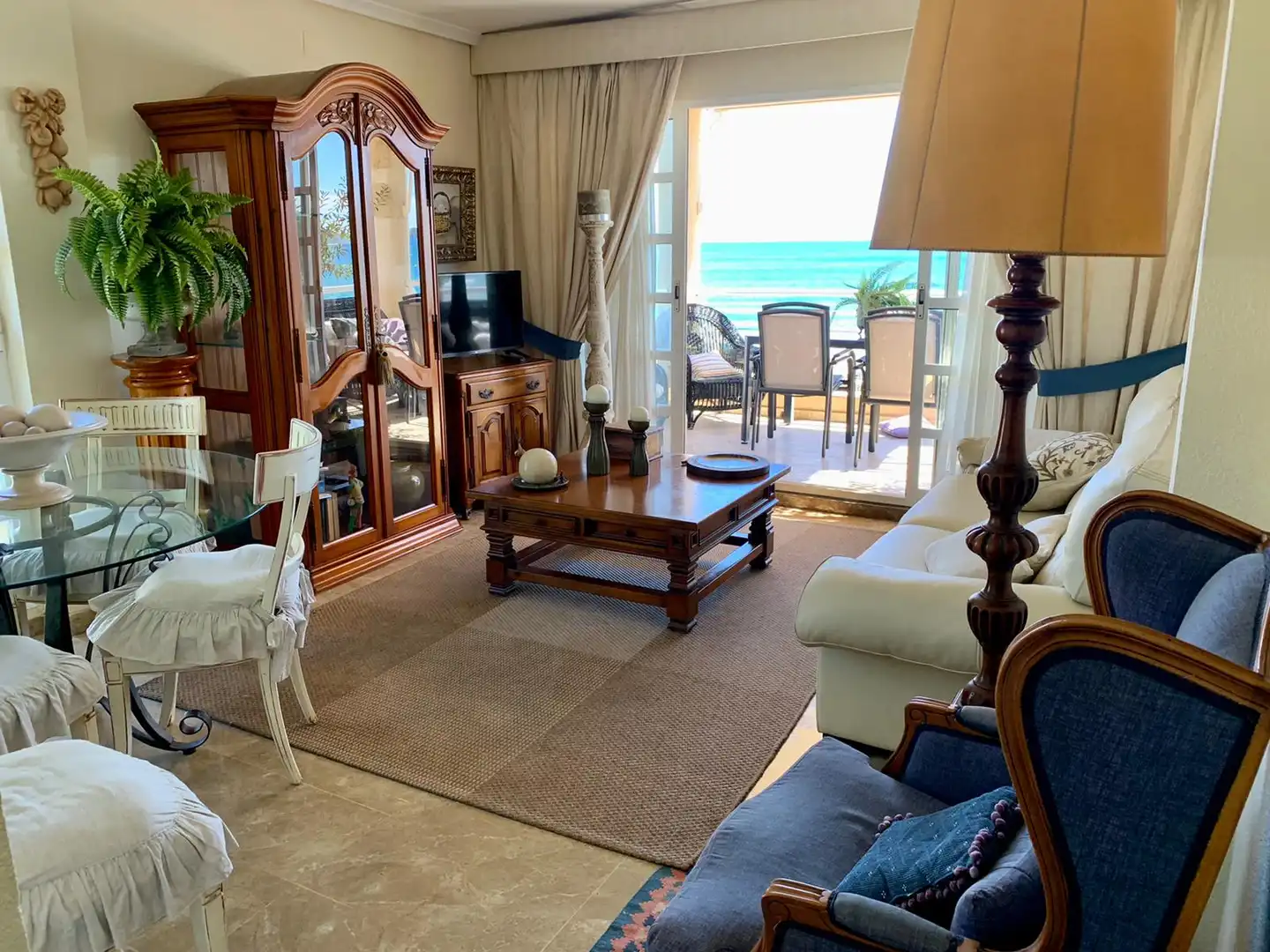 Living room of Apartments for rent in Jávea / Xàbia  with Air Conditioner, Heating and Furnished