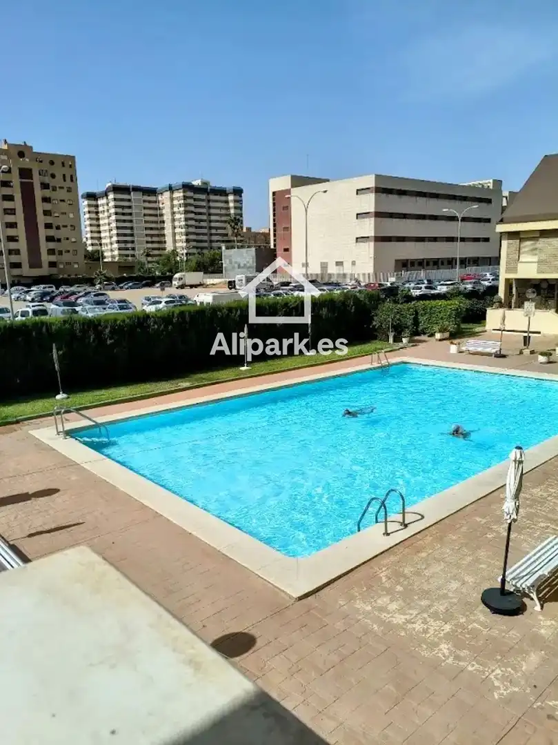Parking of Flat for rent in Alicante / Alacant  with Heating, Terrace and Swimming Pool