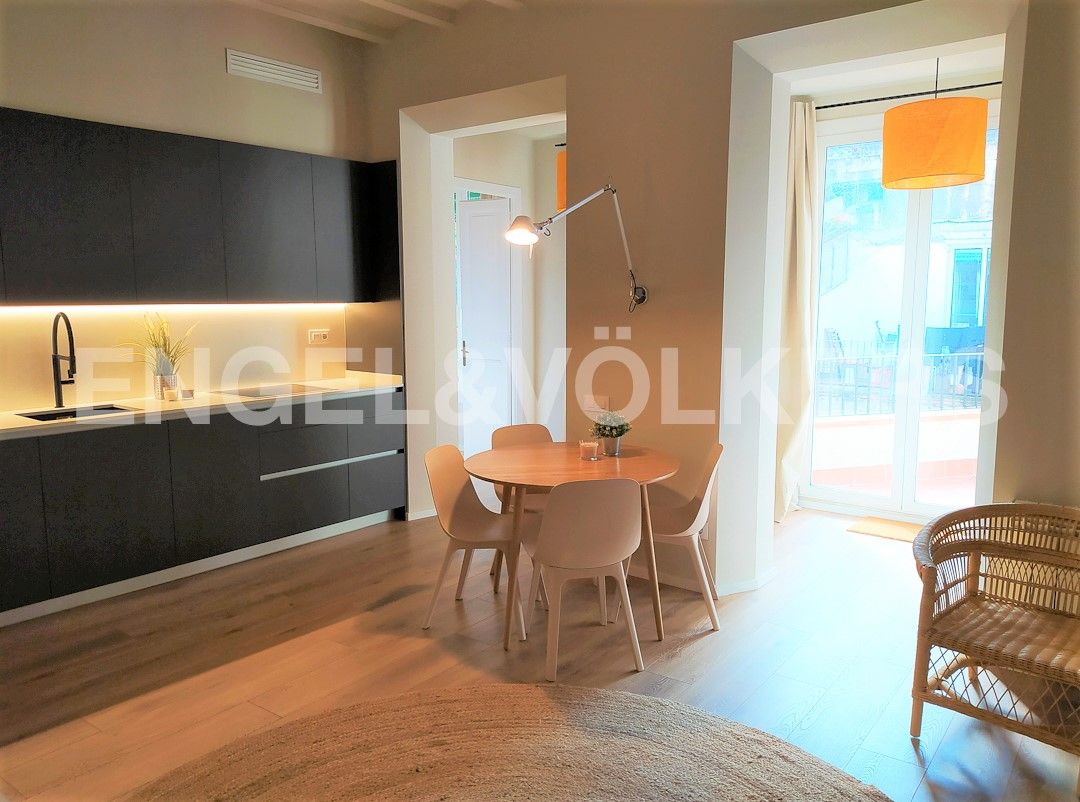 Cuina de Apartament en venda en  Barcelona Capital amb Aire condicionat, Calefacció i Parquet