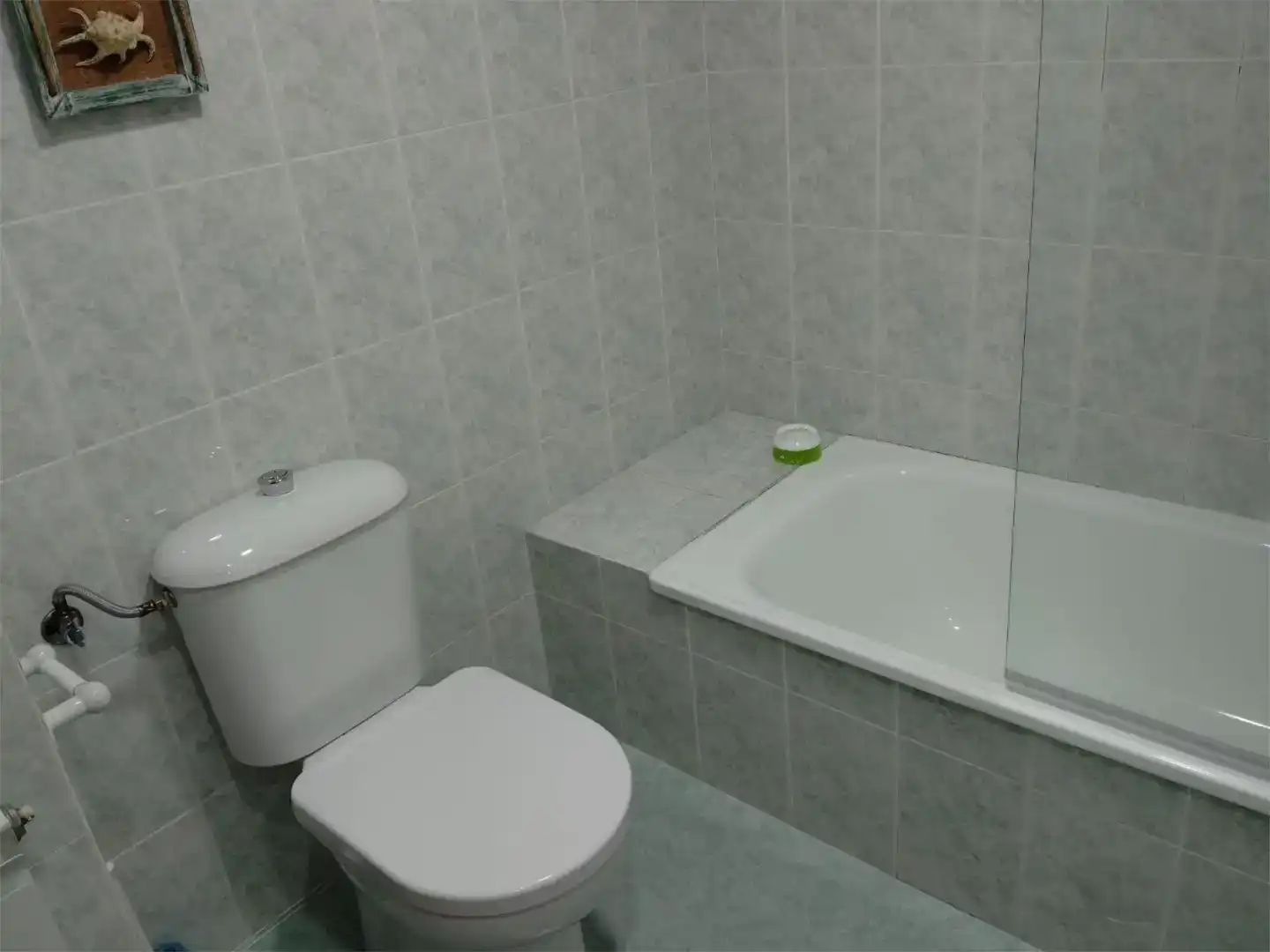 Badezimmer von Dachboden zur Miete in Pontevedra Capital  mit Parkett, Abstellraum und Möbliert