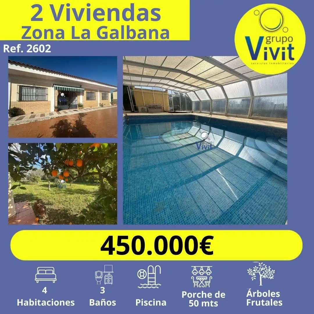 Piscina de Casa o xalet en venda en Alcalá de Guadaira amb Traster