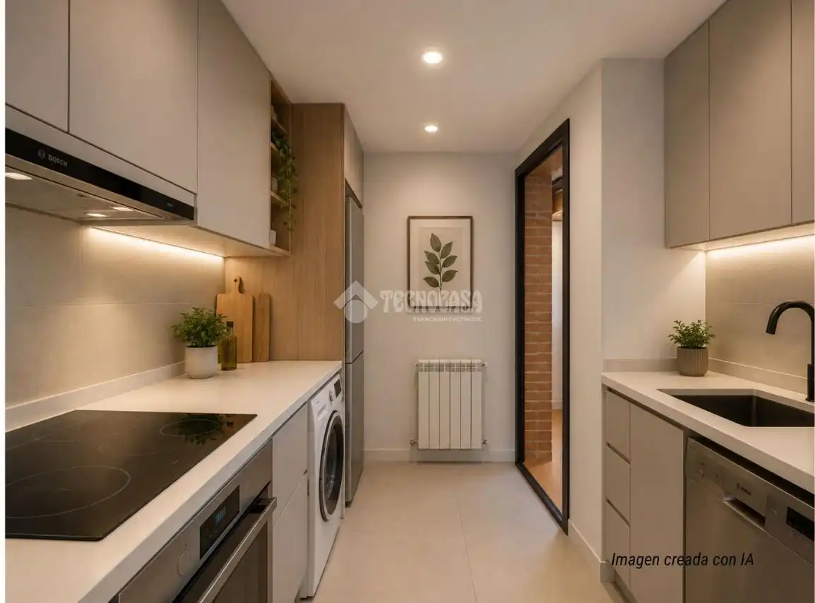 Kitchen of Flat for sale in Madrid  with Air Conditioner, Heating and Storage room