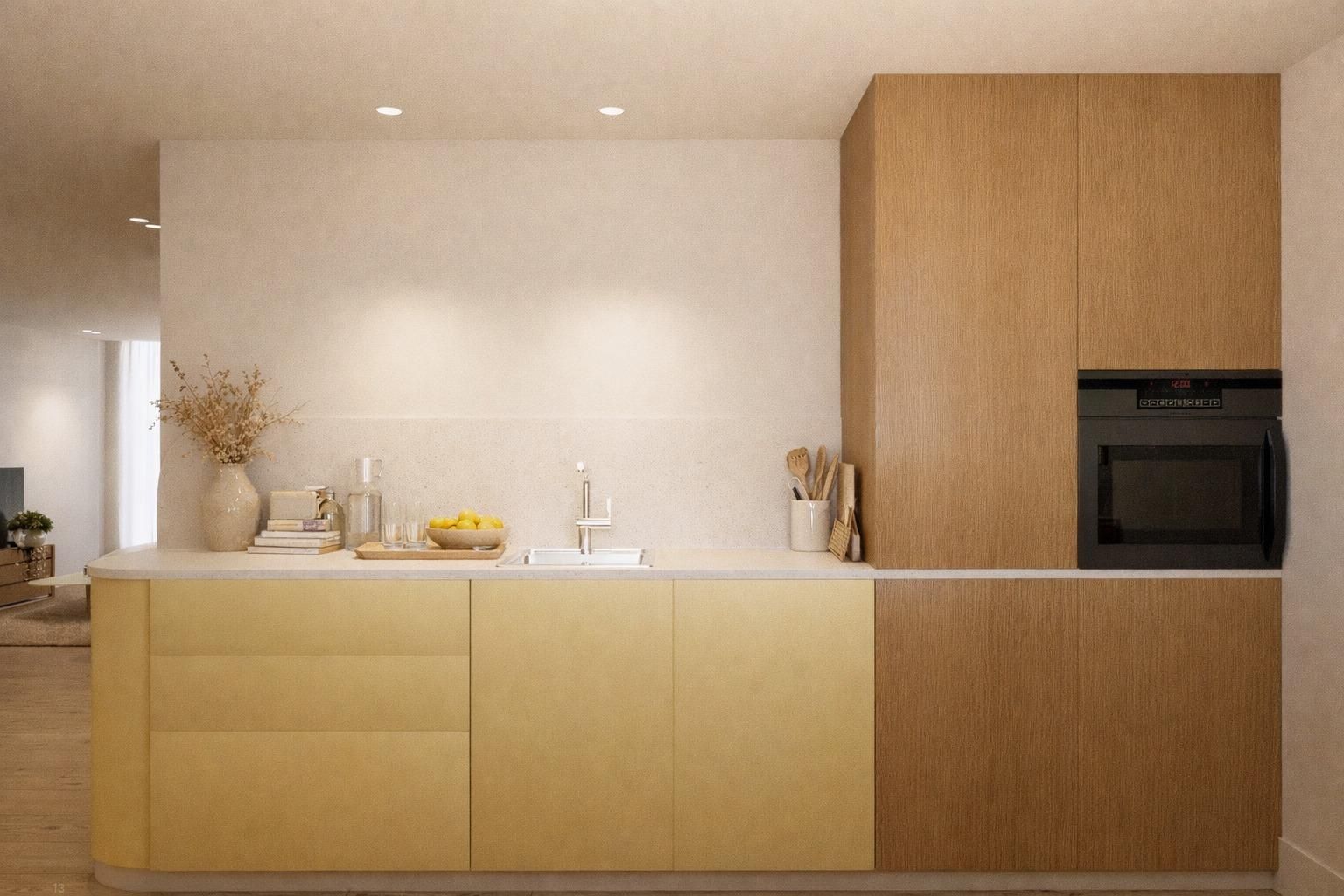 Küche von Wohnungen zum Verkauf in Moncofa mit Klimaanlage und Terrasse