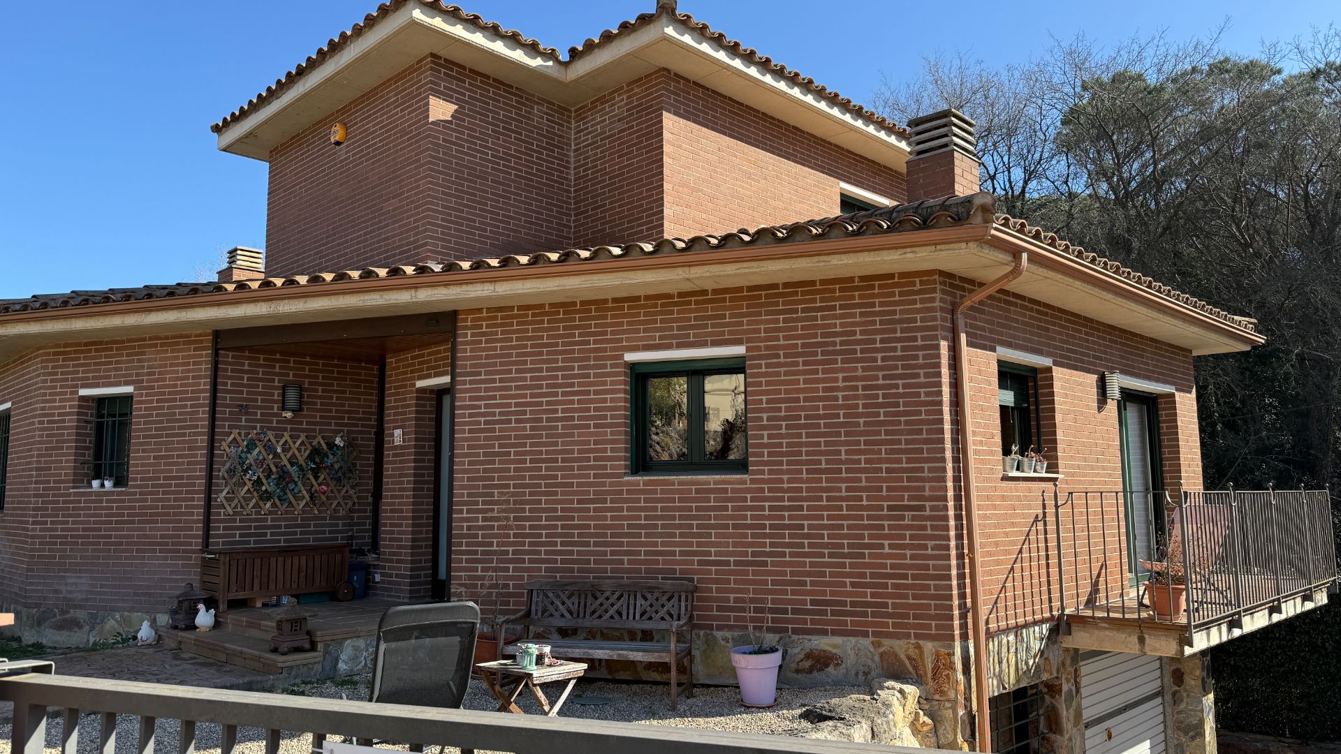 Exterior view of House or chalet for sale in Llambilles  with Air Conditioner, Private garden and Terrace