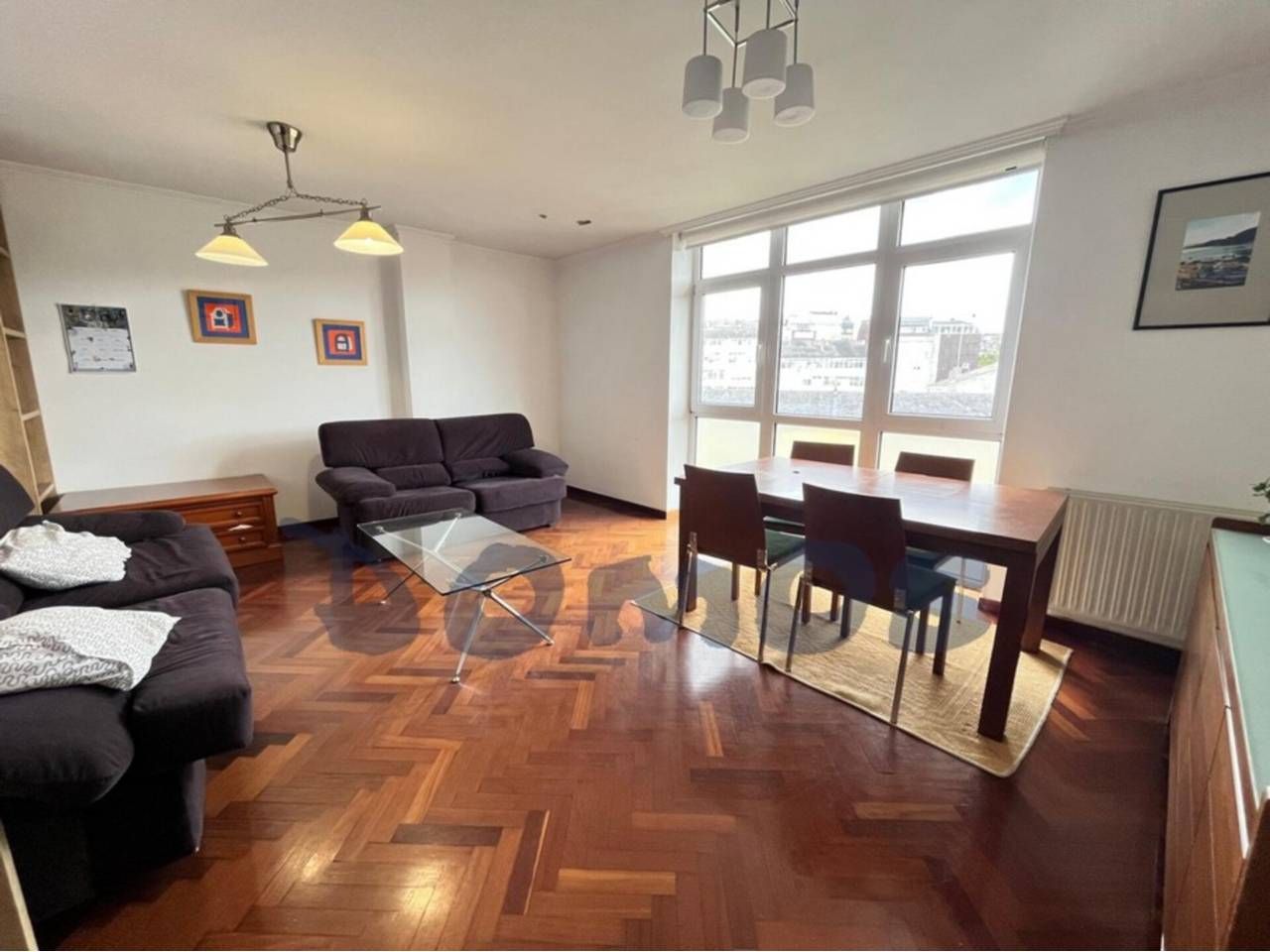 Living room of Duplex to rent in Lugo Capital  with Heating, Parquet flooring and Terrace