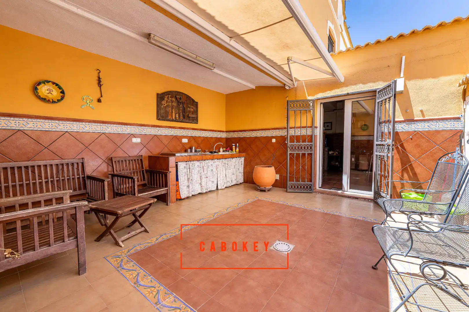 Terraza de Casa o chalet en venta en Huércal de Almería con Aire acondicionado, Calefacción y Jardín privado