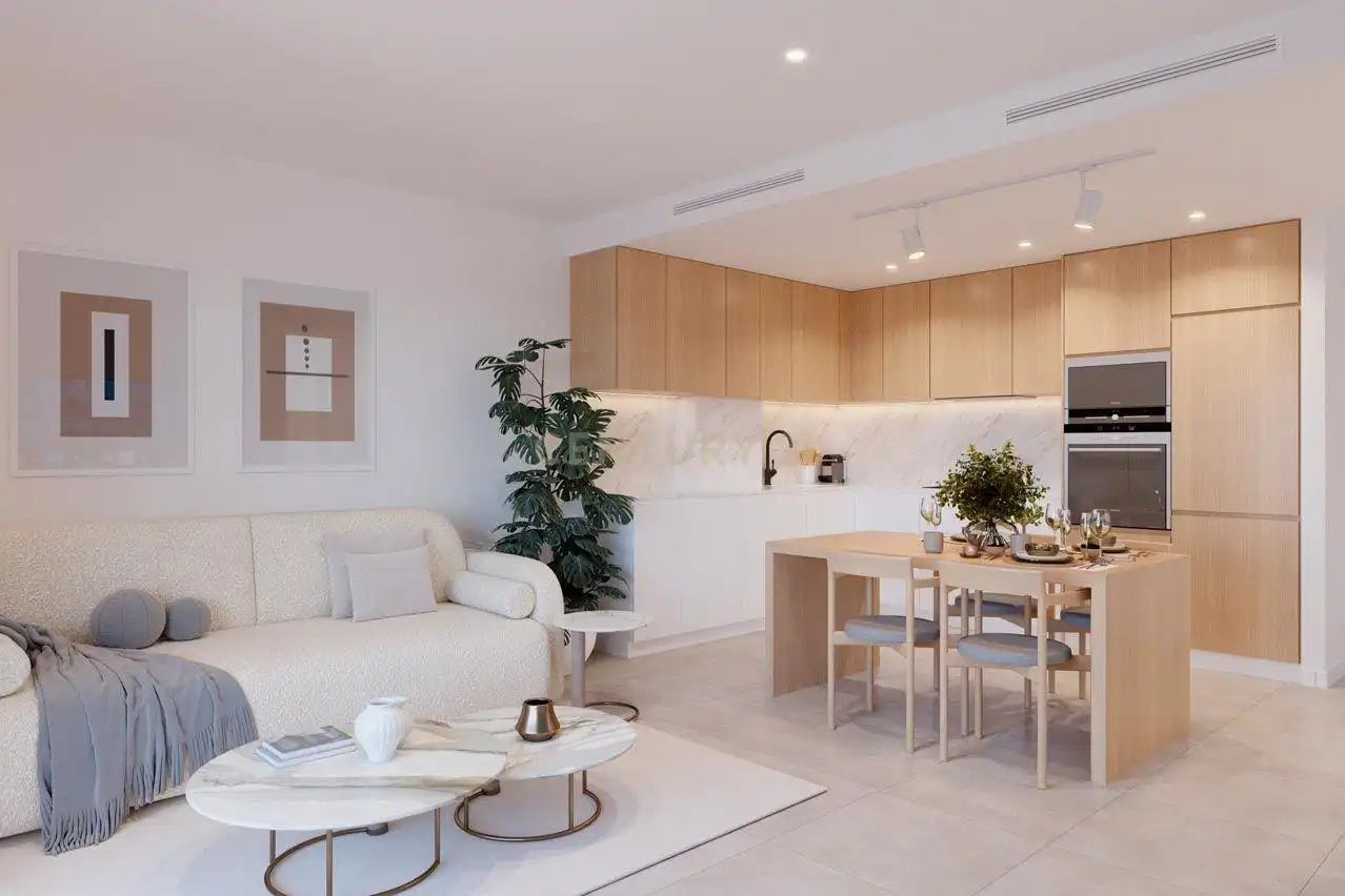 Living room of Flat for sale in Murcia  with Air Conditioner, Storage room and Oven