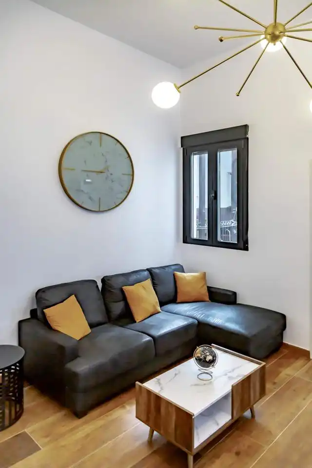Wohnzimmer von Wohnung zur Miete in Sevilla mit Terrasse, Möbliert und Internet