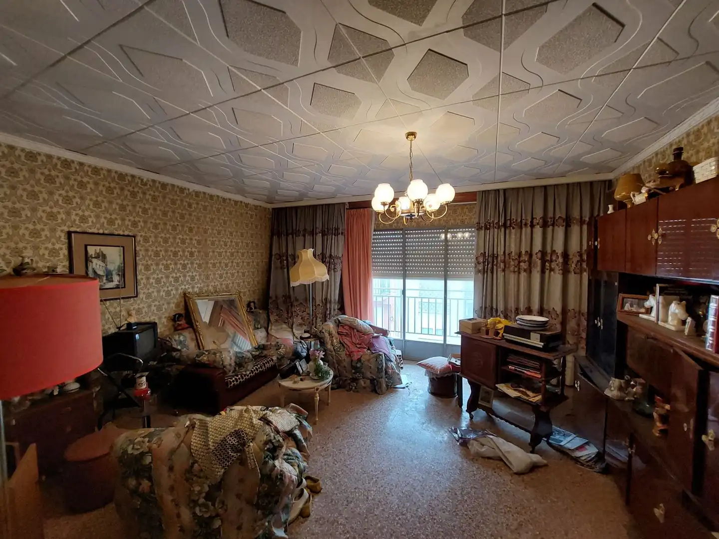 Living room of Flat for sale in Ondara  with Heating, Furnished and Balcony