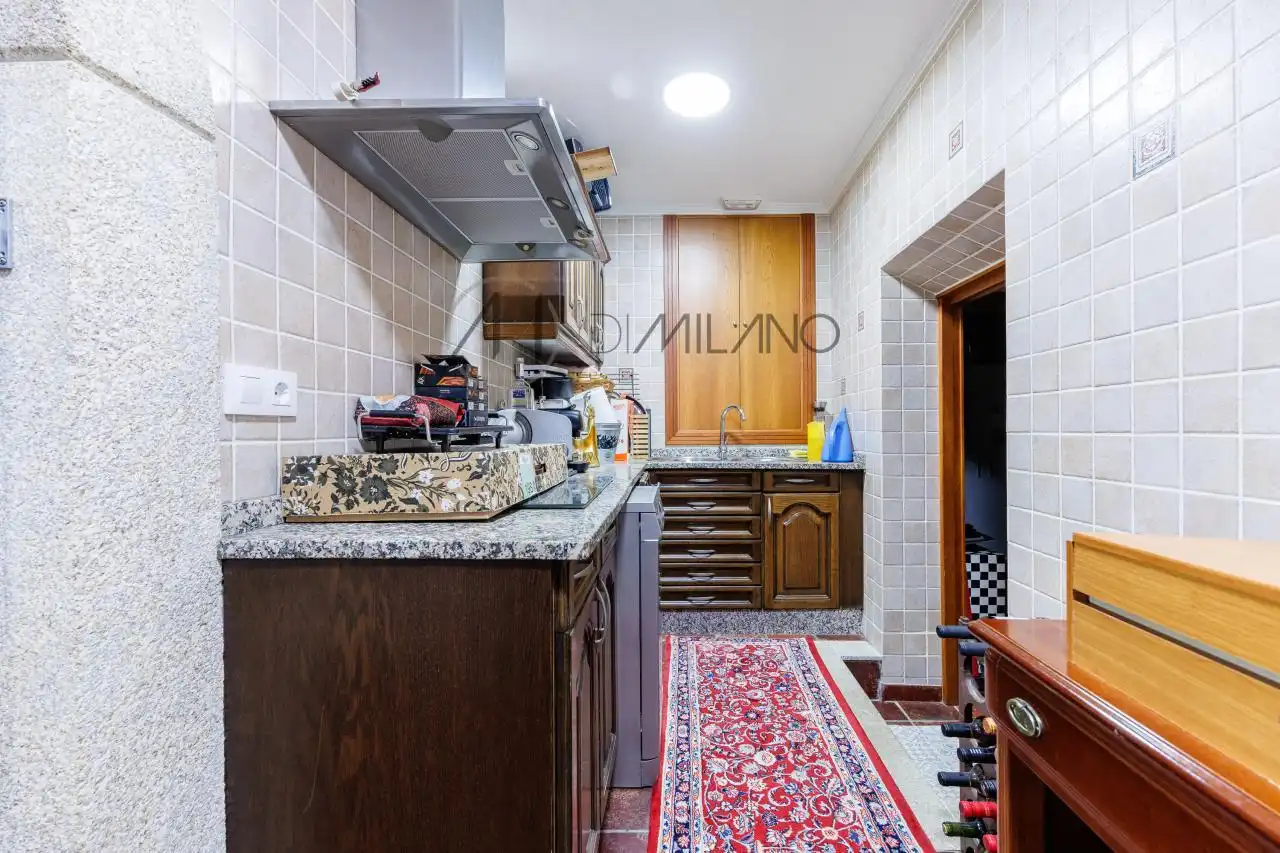 Cocina de Casa o chalet en venta en Nigrán con Calefacción, Jardín privado y Parquet