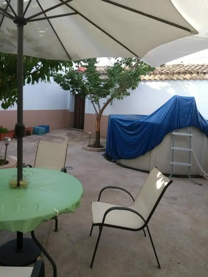 Terraza de Casa o chalet en venta en El Acebrón   con Calefacción, Jardín privado y Piscina