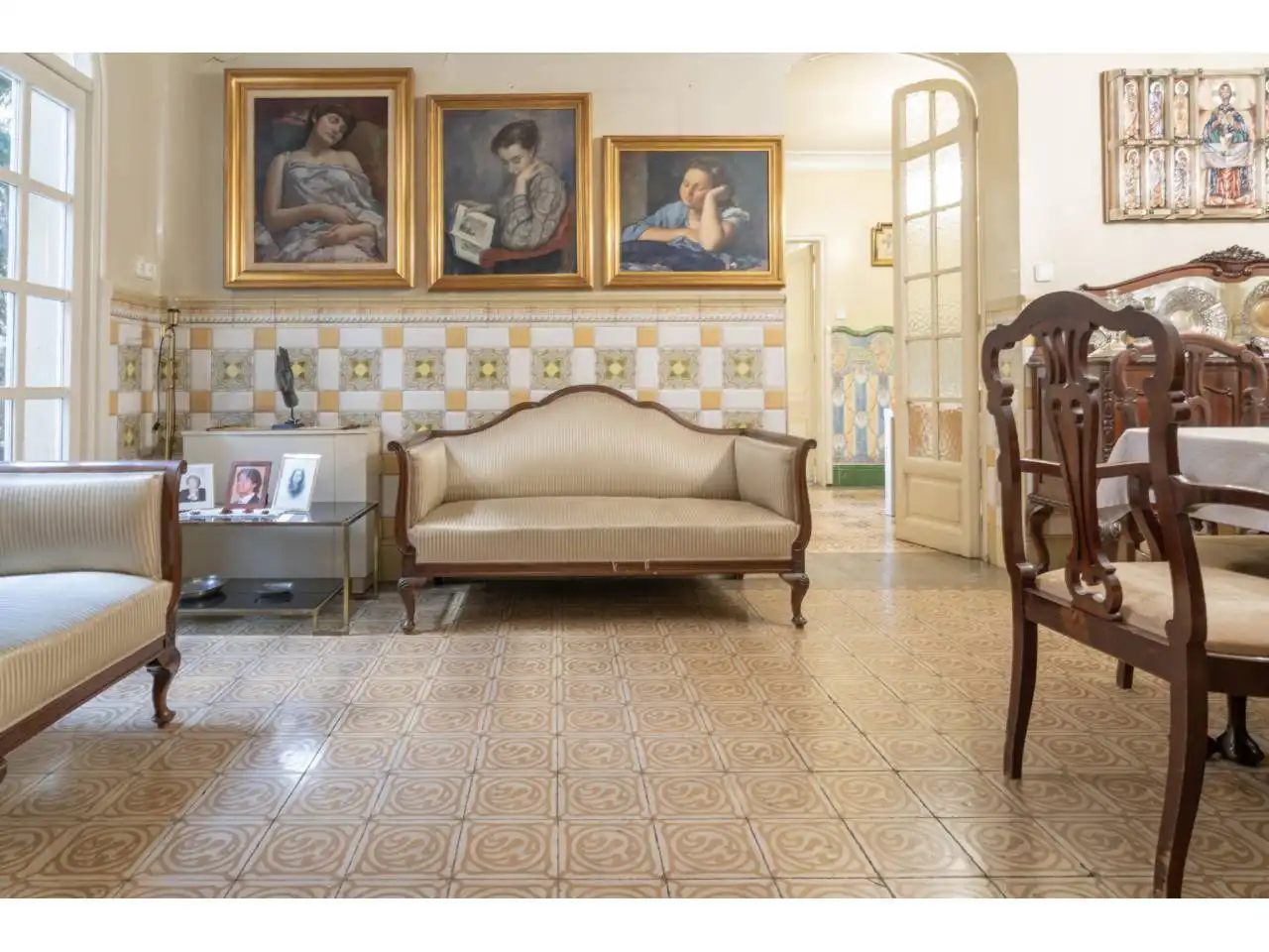 Sala d'estar de Casa o xalet de lloguer en Sabadell amb Calefacció, Jardí privat i Terrassa