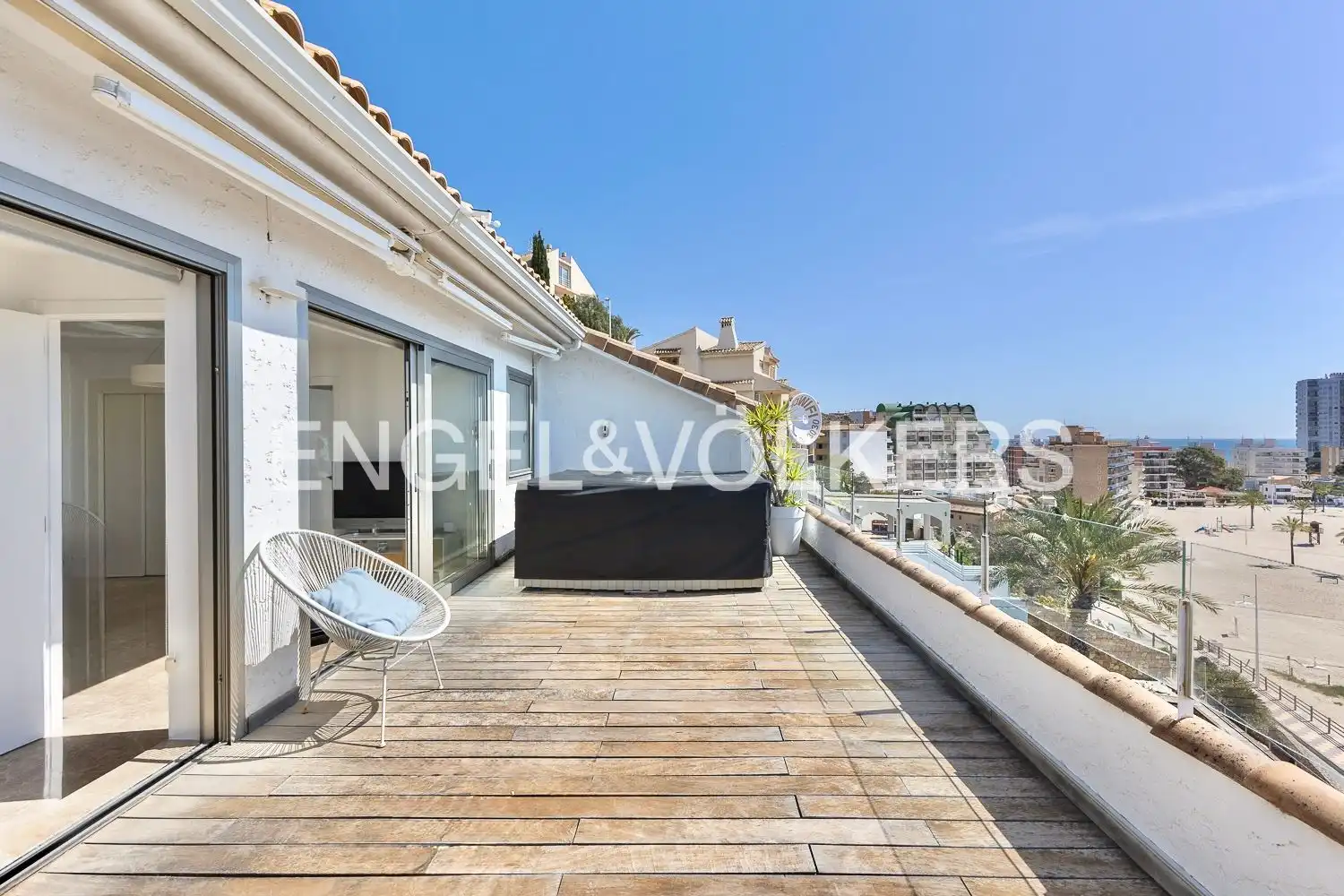 Terraza de Casa o chalet de alquiler en Cullera con Aire acondicionado, Calefacción y Piscina