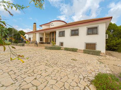 Vista exterior de Casa o xalet en venda en Petrer amb Aire condicionat, Jardí privat i Piscina