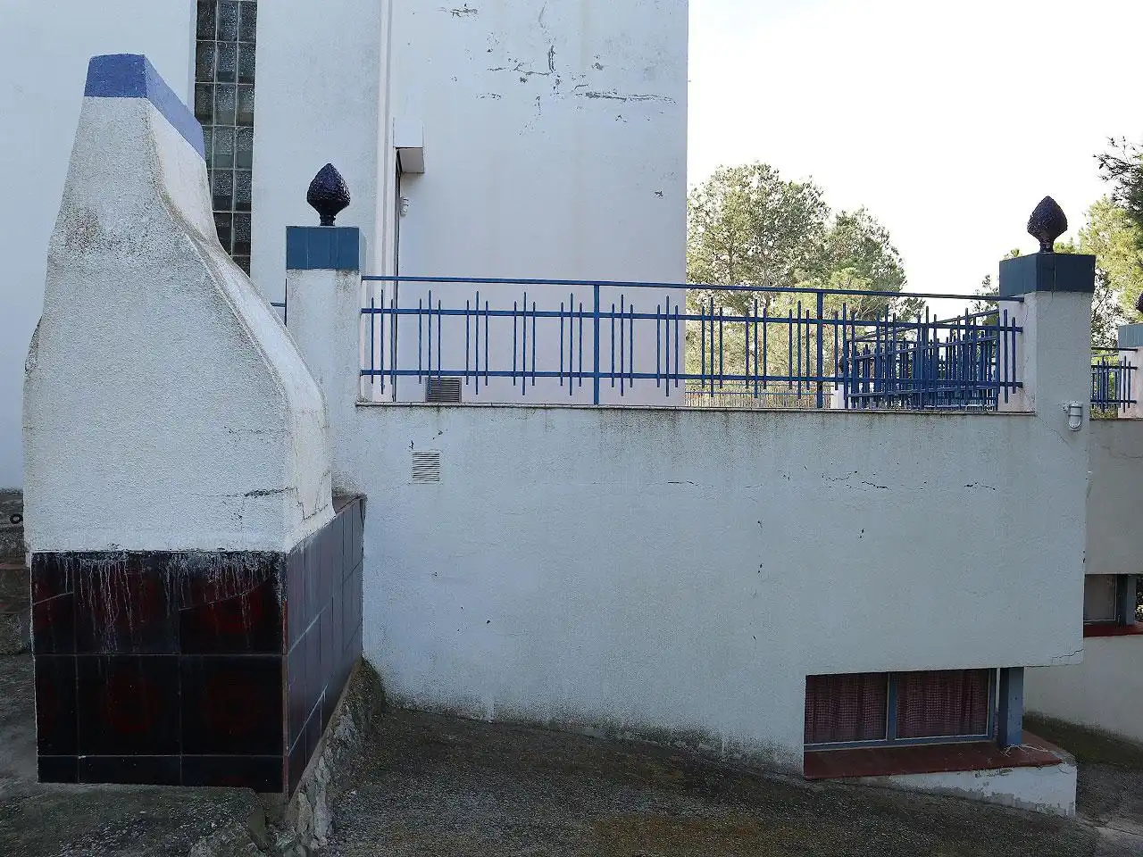 Vista exterior de Casa o xalet en venda en Alcanar amb Jardí privat, Terrassa i Piscina
