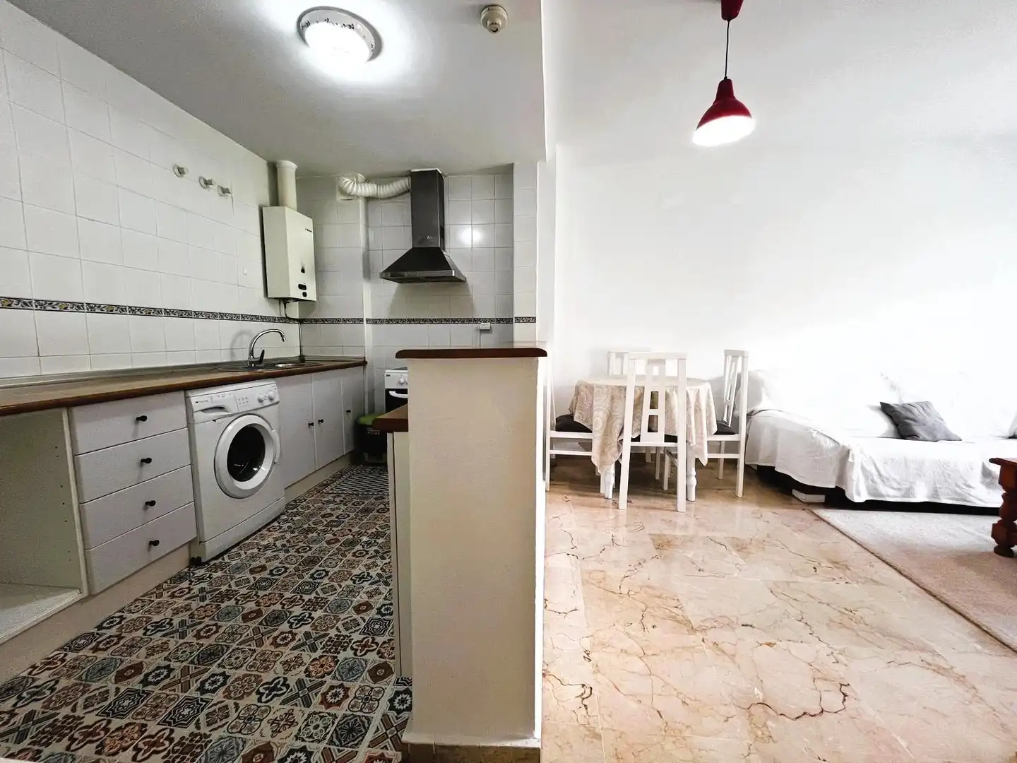 Cocina de Apartamento en venta en San Roque con Amueblado, Alarma y Piscina comunitaria