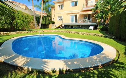 Swimming pool of House or chalet for sale in Mijas  with Air Conditioner, Terrace and Swimming Pool