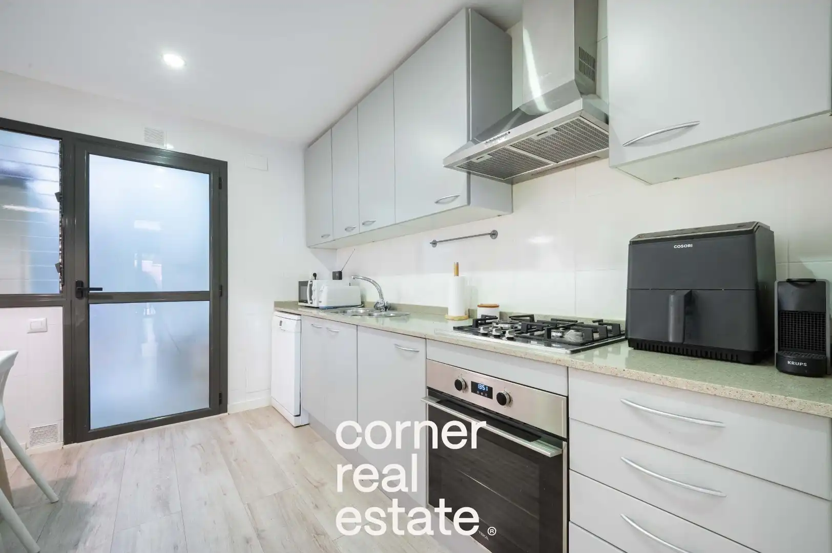 Kitchen of Ground floor for sale in Sant Cugat del Vallès  with Heating, Parquet flooring and Terrace