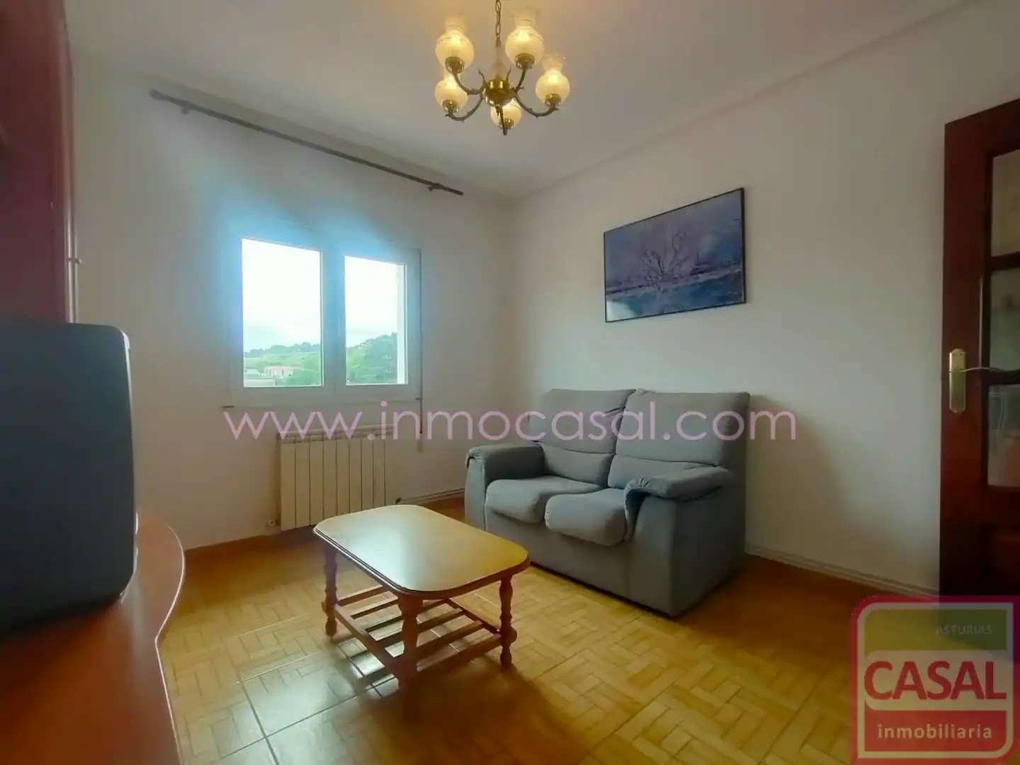 Sala de estar de Piso en venta en Castrillón con Calefacción y Terraza