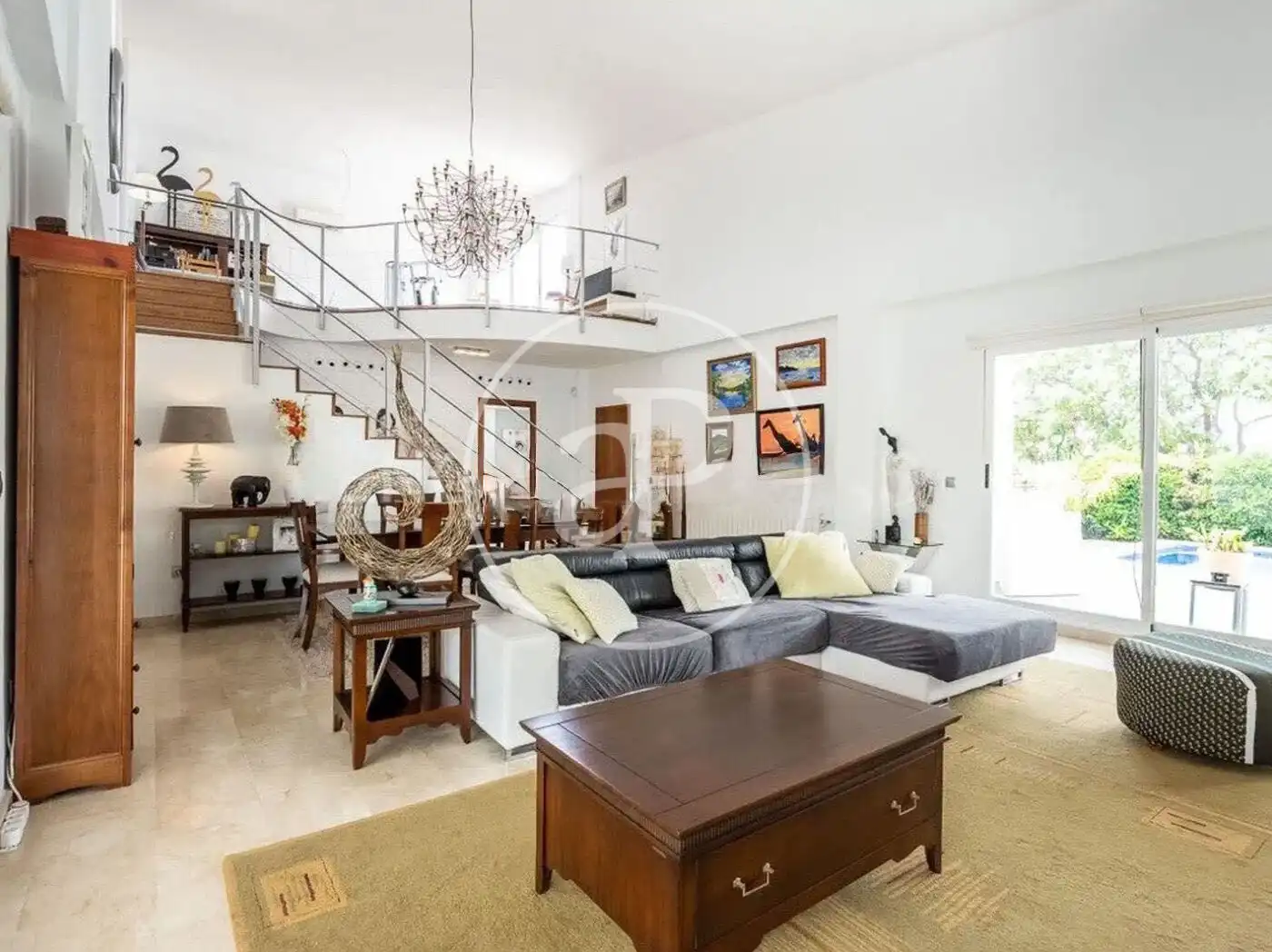 Living room of Flat for rent in Bétera  with Air Conditioner, Heating and Private garden